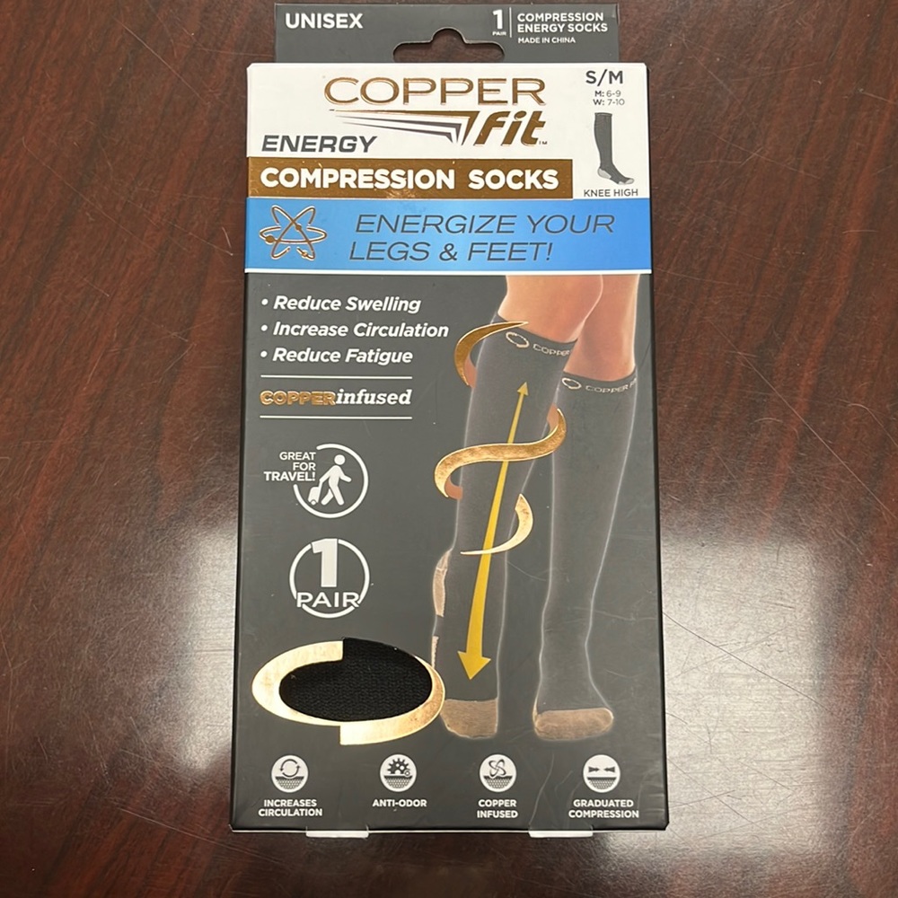 Cooper Fit Compression energy socks unisex lot of 3
